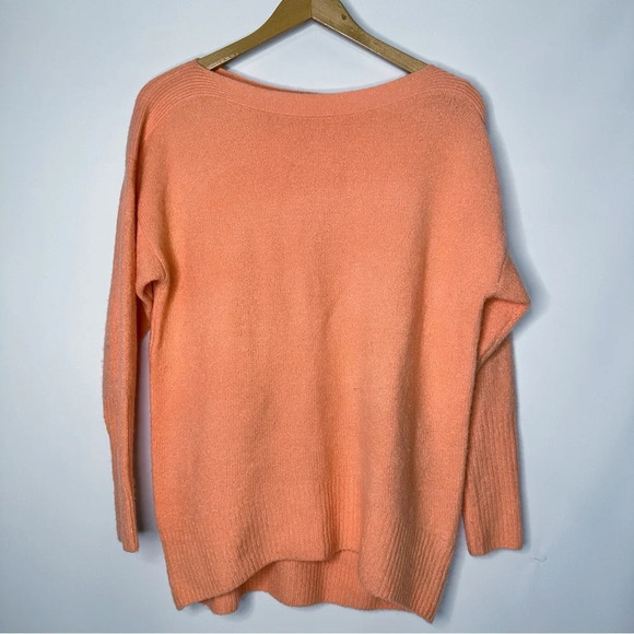 Anthropologie Naomi Peach Wool Blend Boatneck Sweater - Picture 2 of 5